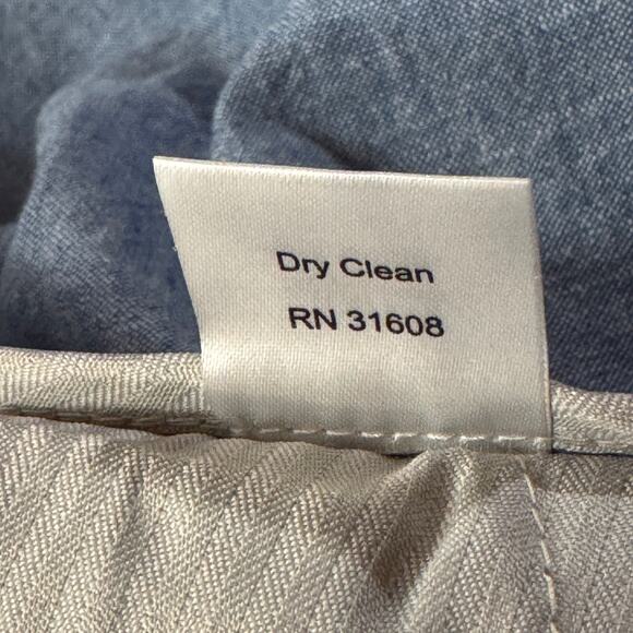 Jos. A. Bank Mens SZ 44 Linen Blend Shorts Tailored Fit Pockets Lightweight Blue - Picture 8 of 8